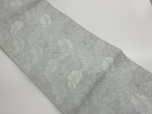 絽花唐草模様織出し名古屋帯